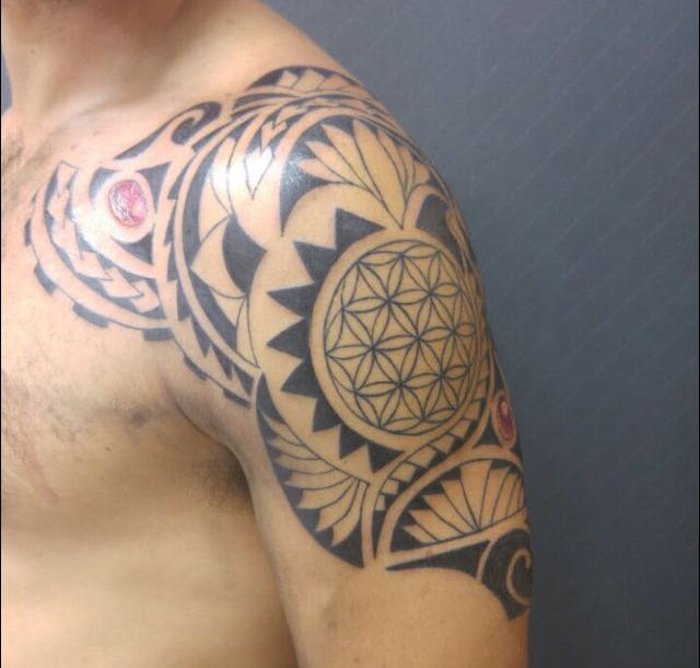 Maori style tattoo